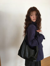Deville Leather Crossbody Bag (2color)
