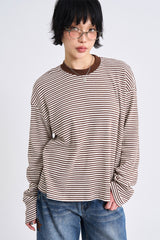 レニーワッフルクロップ長袖Tシャツ