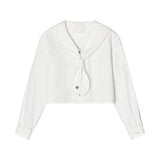 WhyBerry 24AW "Star Sea Sailor" ネイビーカラーシャツフィーメール