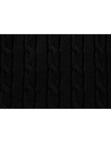 Elysia Contrast Collar Rib Knit Shirt Black