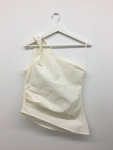 ワンショルダードレープブラウス (2color)