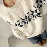 Eve High Quality Nordic Snowflake Round Knit