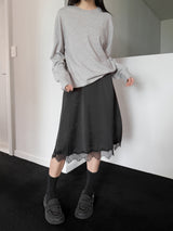LACE LAYERED SKIRT