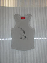 Plant Sleeveless,Light Gray