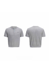 Textured Knit Mesh Tee
