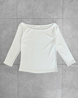フォグボートネック 3/4スリーブTシャツ