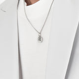 Men's ネックレスサークルペンダントステンレススチール_CLEF バズネックレス