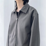 Pinstripe Zip Jacket