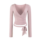 Lavi V Neck Wrap Top