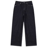 ベーシックデニムパンツ (deep indigo)