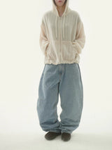 Felid handle denim pants -3C