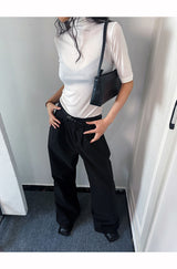 Rachel Turtleneck Short Sleeve Soft T-shirt