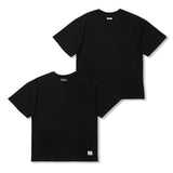 セミオーバーサイズ無地Tシャツ ホワイト/ブラック