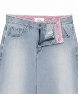 blush lace denim pt
