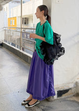 [jiwonywony x voor] Frill Blossom Shoulder Bag_Black