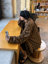 Oasis Wrinkled Check Shirt