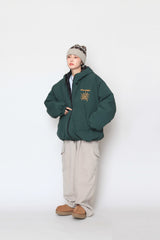 fleece oblique cargo pants