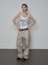 PYTHON LACE PANTS