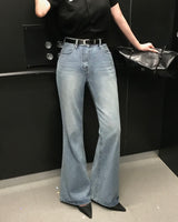 [MADE] ログ, セミフレアシルエットデニムパンツ