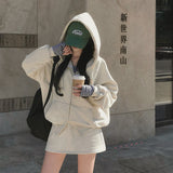 [Bellied made] Movening Color Blocking Two-Way Hooded Zip-up