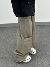 フォールドダブルニーコットンパンツ