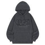 ODSDピグメントダメージオーバーサイズフィットパーカー-グランジ