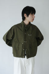 buckle neck field jacket