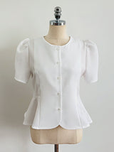 Luzel Puff Peplum Blouse