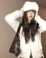 ユラ2wayハイネックニットジップアップ