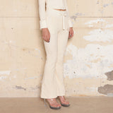 Textured Knit Training Pants [Ivory]