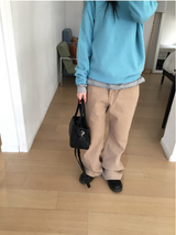 テニーブーツカットワイドコットンパンツ（2c）