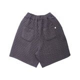 VINTAGE DIA-QUILTING WIDE 1/2 PANTS (Charcoal)