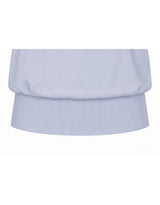 [PRE-FALL] Lune High Neck Satin Shawl Puff Sleeve Knit Top Ivory