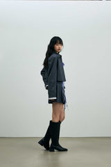 MILD CROP BLAZER / CHARCOAL