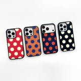 【MADE】Sizzling dot Black iPhone case [Glossy Glass/Magsafe]