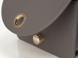 ISLE MINI shoulder leather bag / Mud Grey