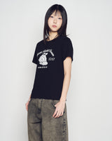 26SS WOMAN BROWN LINE FRIENDS SHORT SLEEVE T-SHIRT