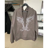 Chain Deep V Hoodie