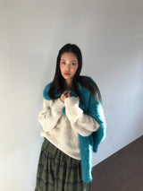 [MD Pick]ウールタッチブラッシュVネックニット (4 Colors)