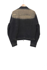 Gradation denim jacket