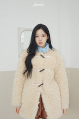 Toggle tteokbokki half-fur coat