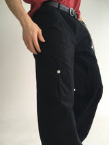 カーブド ダイイング ストラップ ワイドパンツ(2colors)