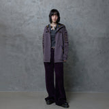 ZIP TEETH PANTS: PURPLE