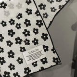 Black flower kitchen cloth