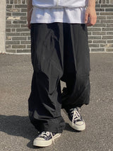 Rebel Silver String Nylon Balloon Pants 2C