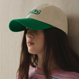 Parc Color block Ball Cap_Green