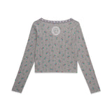 Ribbon Tie Cardigan (Grey)