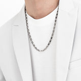 a square chain of men's necklaces_CLEF SQUARE CHAIN NEC