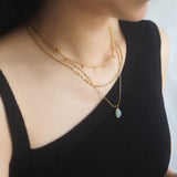 Aquamarine Dotty Necklace