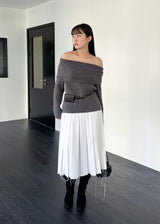 Coen Oversized Off-shoulder Knit [3co]